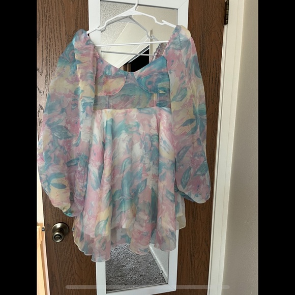 Rosedress babydoll puff-sleeve dress 👗 - Picture 1 of 6